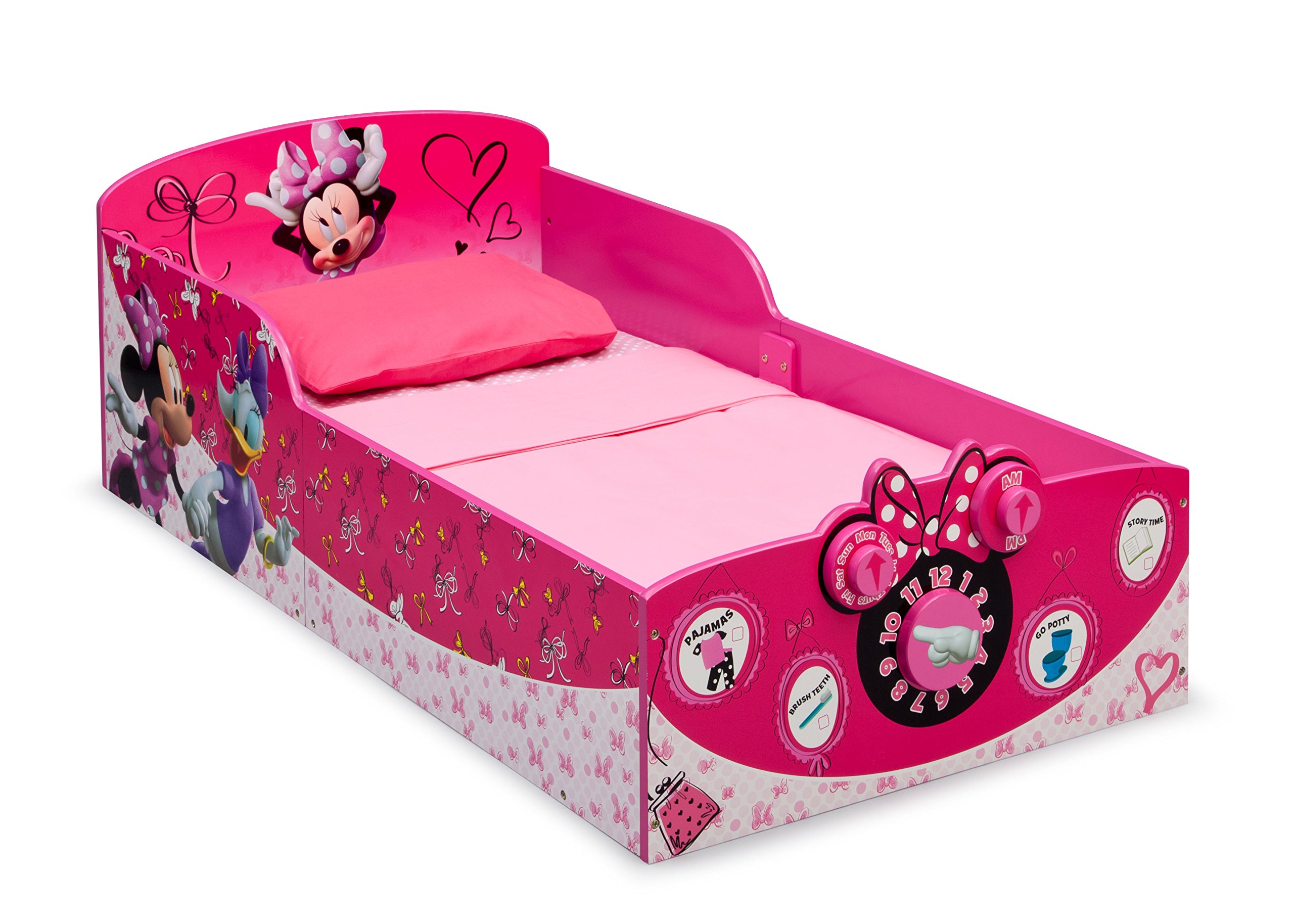 Toddler Bed Frame Disney Minnie Mouse Princess Girls Pink Kids