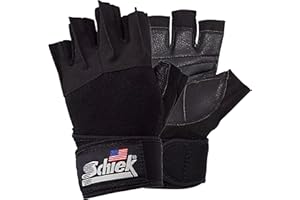 Schiek Sports 540 Platinum Lifting Gloves - Weightlifting Gloves for Women and Men - Wrist Wrap Non Slip Gloves