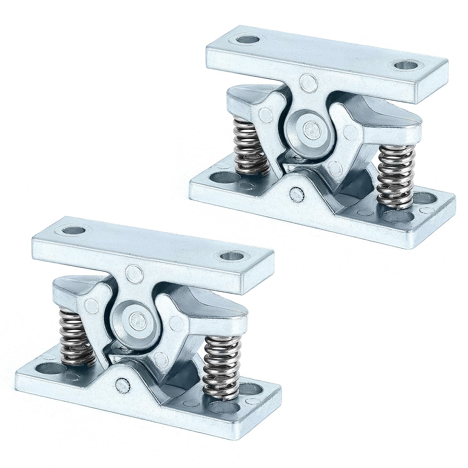 QWORK® 2 Pieces Zinc Alloy Door Stopper Retainer Catch for Caravans, Boats, Motorhomes