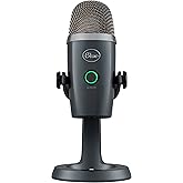 Blue Yeti Nano Premium USB Mic for Recording and Streaming, Shadow Grey (Renewed)