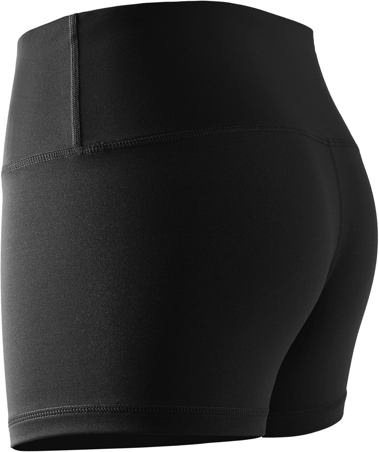 Cadmus Women's High Waist Stretch Athletic Workout Shorts with Pocket: Clothing