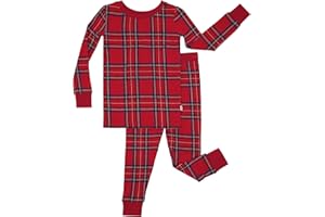 Little Sleepies Two-Piece Pajama Set for Boys & Girls, Soft Viscose from Bamboo Toddler Pajamas for Kids, Family Matching PJs