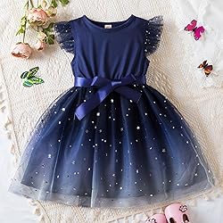 TTYAOVO Baby Sequin Star Princess Summer Casual