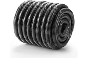 Wire Loom 1/2 inch 33ft, YCLYC Split Loom, Cord Protectors from Pets, Wire Protector Tubing, Flexible Wire Conduit, Electrical Cord Cover for Automotive, Black