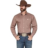 Cinch Men's Pink Long Sleeve Button Shirt