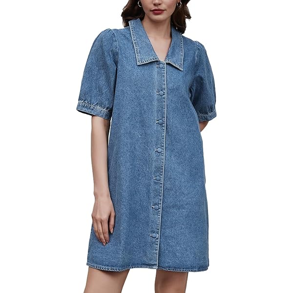Michael Kors Women's Belted Denim Mini Dress, Blue Sky Wash, X-Small at Amazon Women's Clothing store Michael Kors Women's Belted Denim Mini Dress, Blue Sky Wash, X-Small at Amazon Women's Clothing store