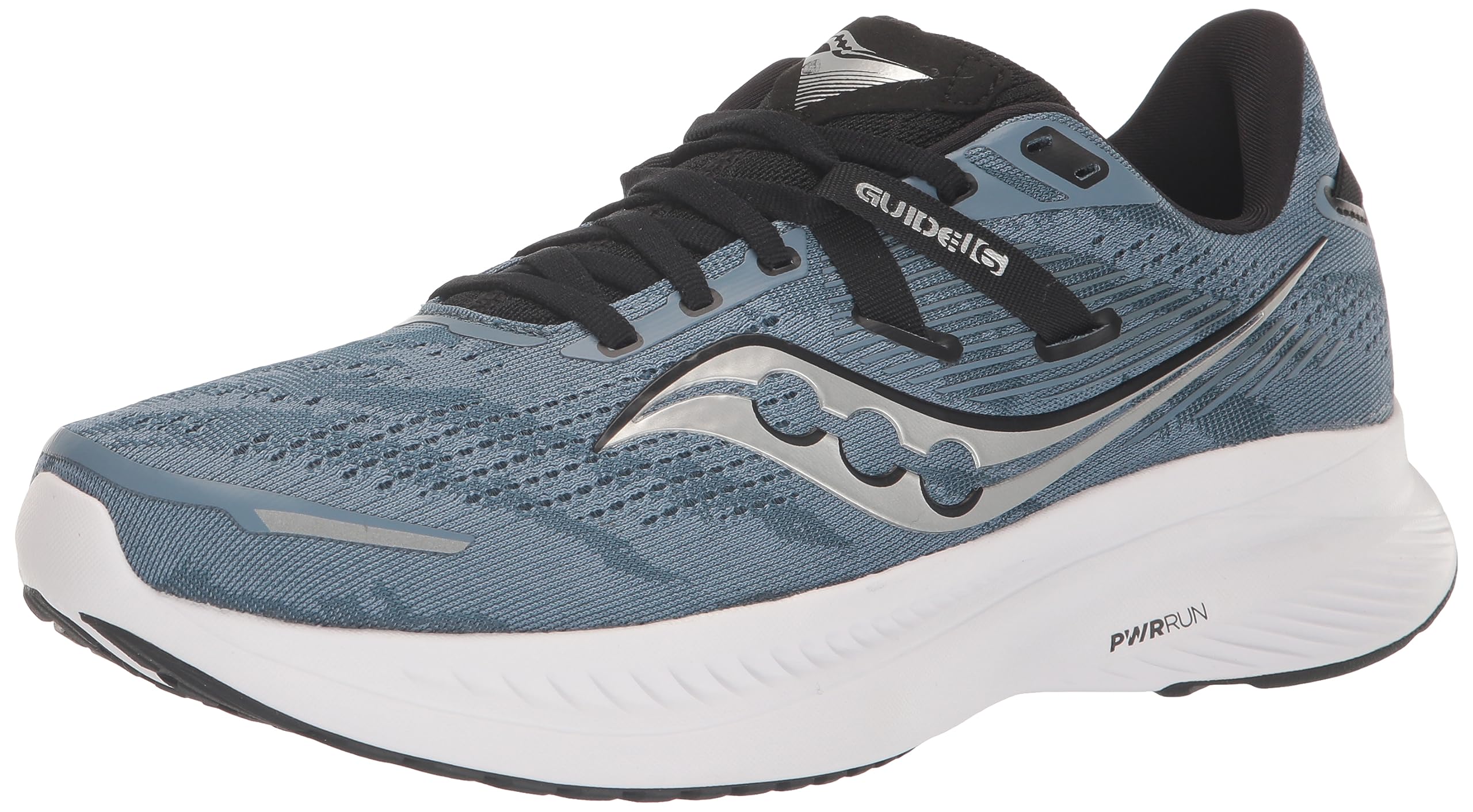 Saucony Men’s Guide 16 Sneaker, Murk/Black, 7.5