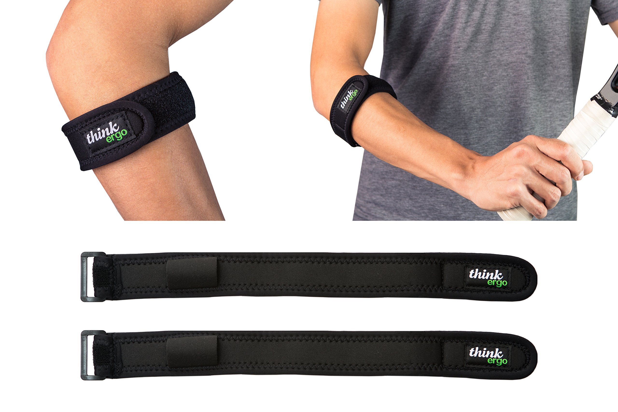 Think Ergo Elbow Brace for Tennis Elbow, Tendonitis, Golf Elbow, Carpal