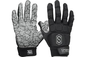 Sports Unlimited Max Clash Lineman Adult/Youth Padded Football Gloves, Lineman Football Gloves, Men's and Boys Offensive/Defensive Line