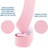 Proworks Kinesiology Tape 5m Roll Baby Pink Elastic Muscle Support view 2