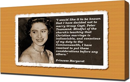Amazon Com Princess Margaret Quotes 5 Canvas Art Print Posters Prints