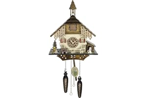 Trenkle Quartz Cuckoo Clock Black Forest House with Music TU 4236 QM