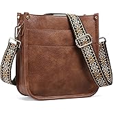 SENDEFN Crossbody Bags for Women Vegan Leather Hobo Purses Shoulder Handbags With Wide Shoulder Strap