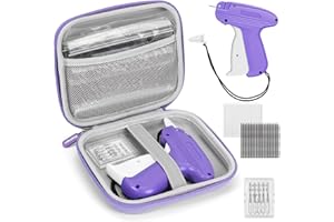 Mini Stitch Gun for Clothes, Handheld Stitch Tag Gun Quick Stitch Sewing Gun with 6 Micro Needle, 2500 Black & 2500 White Mic