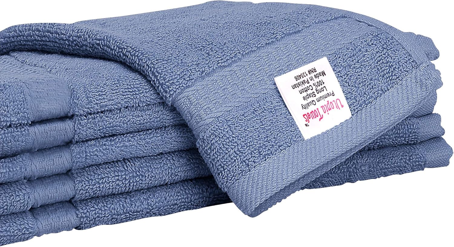 Utopia Luxury Washcloths 13" x 13" 12 pack - Gray: Home & Kitchen