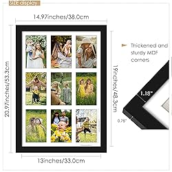 DUENPY 13x19 Collage Picture Frame 4x6 Picture