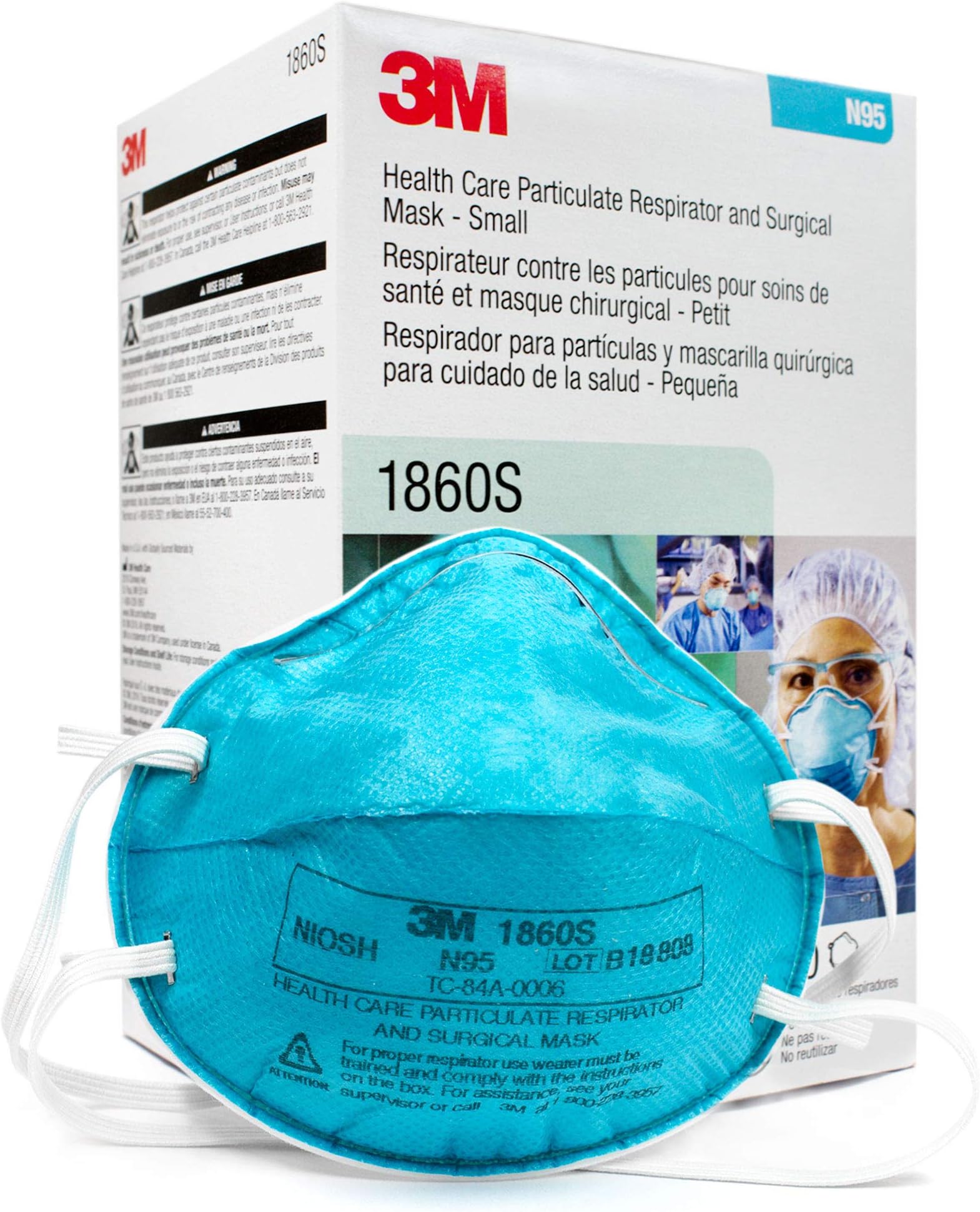 3M 1860s Medical Mask N95, Expire in 2023, 20 Pcs in Original Box, International Shipping Eligible