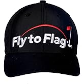 ¡That´s What Golf it´s All About! Premium Black Golf Cap, 3D Embroidered Logo, one Size fits All, Absorbent Band.