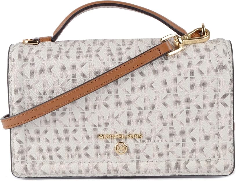 Buy MICHAEL Michael Kors Jet Set Charm Small Top-Handle Phone Crossbody Vanilla/Acorn One Size 