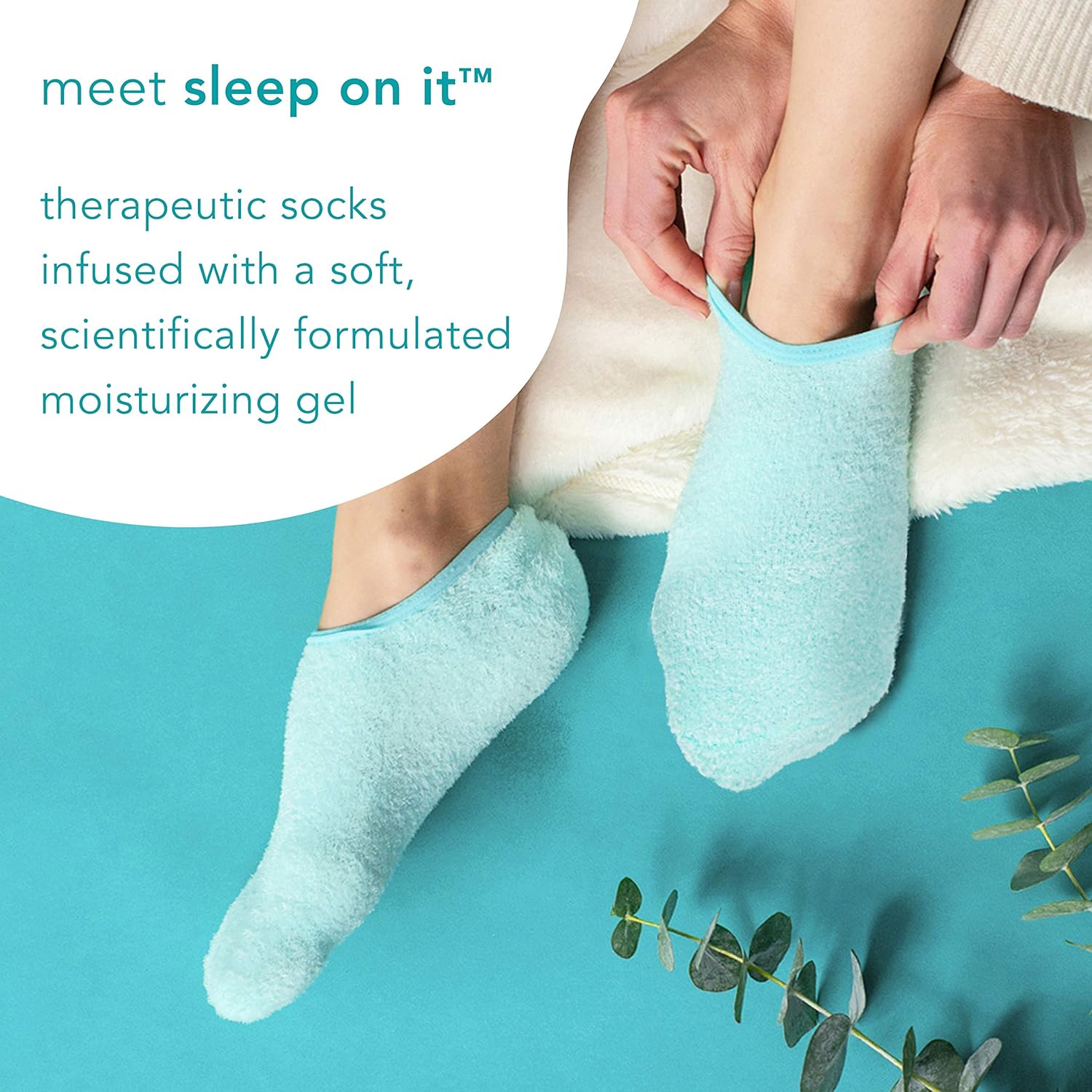 Barefoot Scientist Sleep On It Overnight Moisturizing Gel Socks, Nourish Your Feet : Beauty