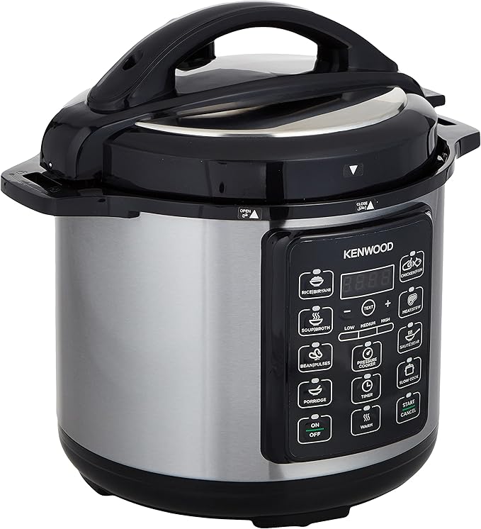Kenwood Pressure Cooker, 1000W, 6L, LED display, 14 Cooking Programs