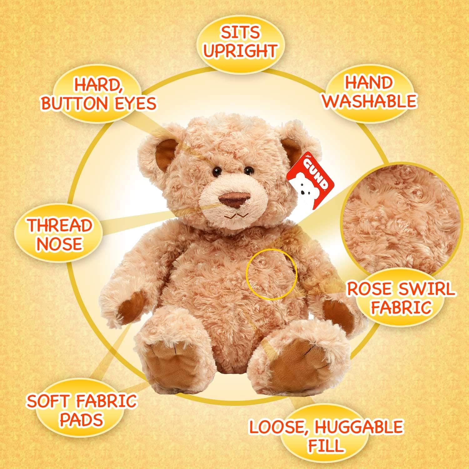 Gund Soft, Huggable Maxie Teddy Bear, The One They Will Love Forever, Plush Stuffed Animal 19" Inches: Toys & Games