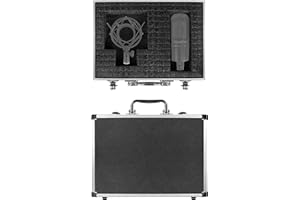 Geekria for Creators Microphone Case, Hard Shell Mic Carrying Case, Travel Protective Bag Compatible with Audio-Technica AT20