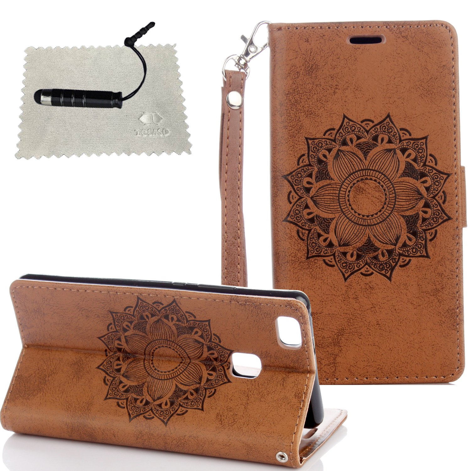 Funda Piel con Tapa para Huawei P Lite Personalizada Flip Completa Case