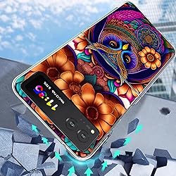 Bcov Case for Motorola Razr 2023,Colorful Owl