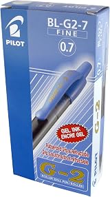 Pilot G207 Fine Gel 0.7mm Rollerball Pen Sky Blue Pack of 12 view 2