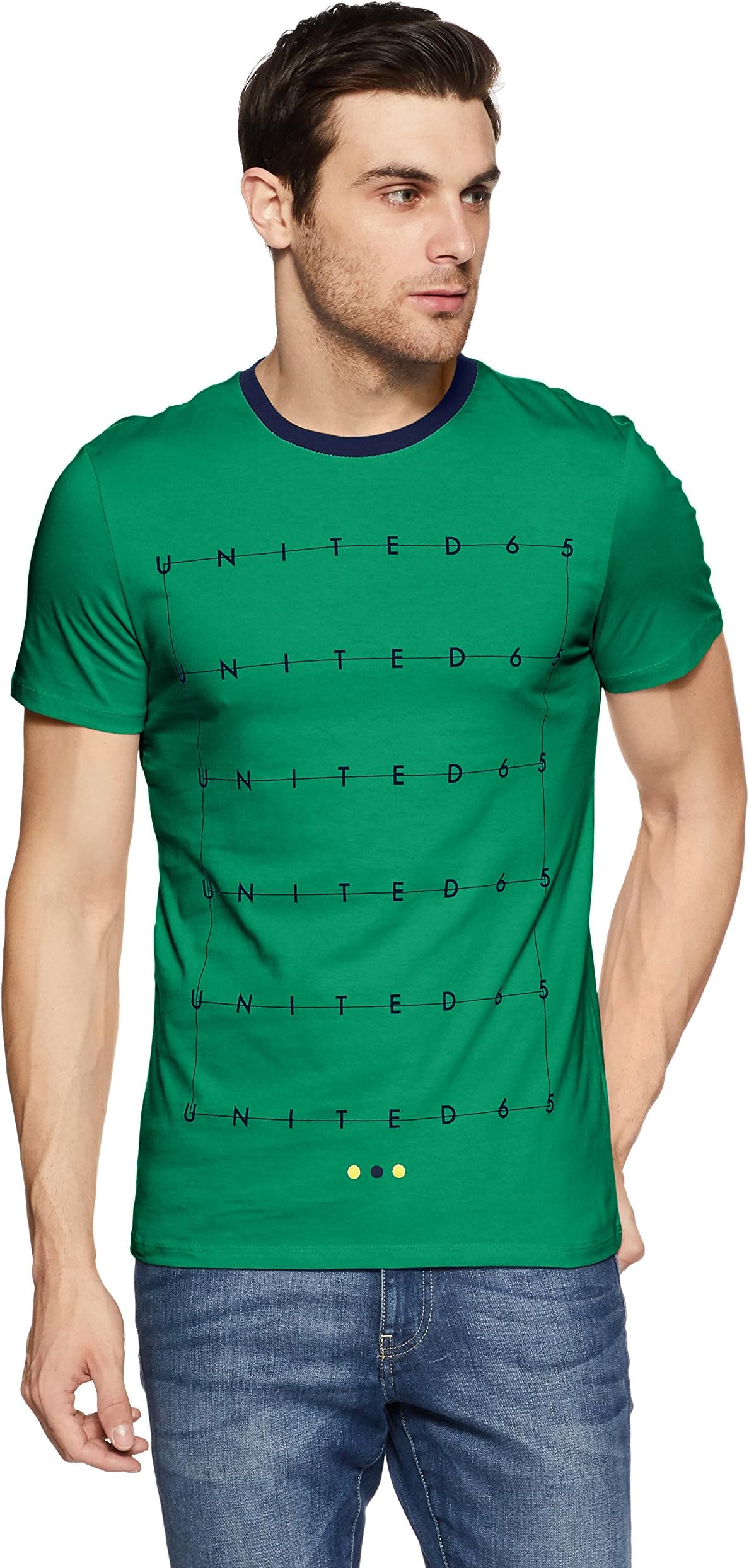 United Colors of Benetton Men's Printed Regular Fit T-Shirt