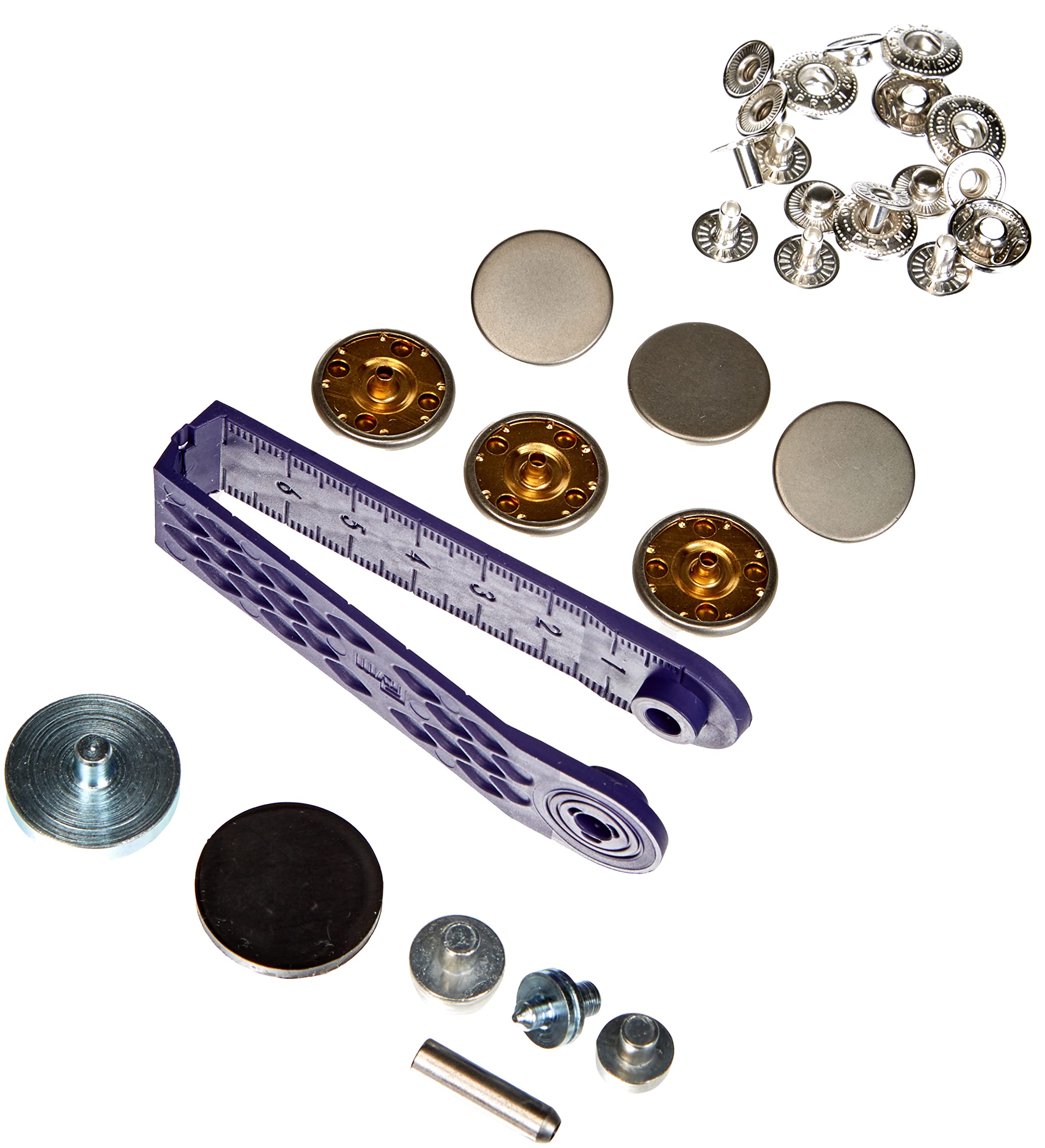 Prym - Prym Anorak Design Matt Steel (20mm) Non-Sew Press Fasteners - 1 Unit