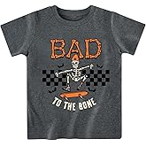 Sineeko Toddler Boy Girls Halloween Shirt Pumpkin Ghost Tops Kids Outfits Short Sleeve Tshirt