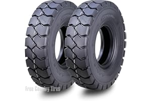 ZEEMAX 2 New Superguider Heavy Duty 5.00-8 Forklift Tires 10PLY (1 Tire + Tube + Flap) w/Tube & Flap