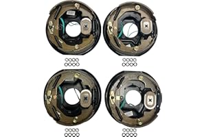 M-Parts Trailer Brakes - 2 Pair 10" X 2-1/4" Electric Trailer Brake Assembly for 3,500 lbs - Trailer Brake Kit, Electric Trailer Brakes, Trailer Brakes 3500lb axle, 2 Left (77-10-1) 2 Right (77-10-2)