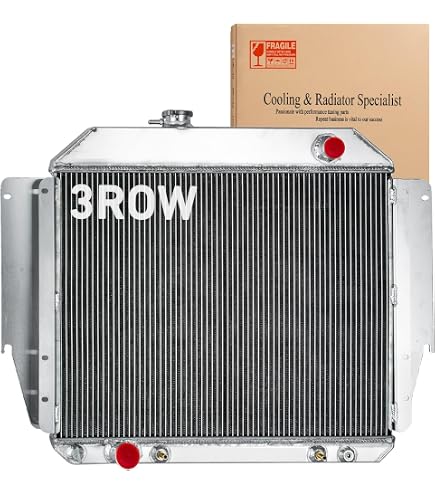 3-Row Aluminum Radiator For 1979-1991 Ford E-Series Vans (E100/E150/E250/E350) With 5.0L & 5.8L V8 Engines