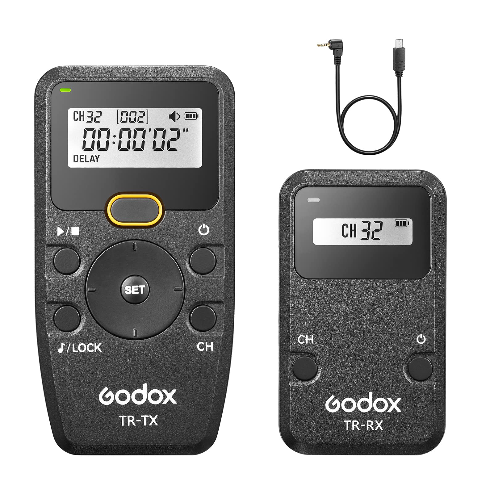 Photo 1 of Godox TR-S2 Remote Shutter Release for Sony, Wireless Shutter Release Intervalometer Compatible for Sony a7 a7m2 a7m3 a7S a7SII a7R a7RII a9 a9II a58 a6600 a6400 a6500 a6300 a6000 a5100 RX100M7