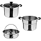 Lake Tian Stainless Steel Pasta Pot With Strainer Insert 4 Piece 10 Quart Pasta Pots, Cooker Pots, Steamers, Steamers…