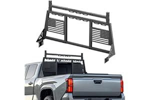 EYOUHZ Adjustable Truck Headache Rack Sport Roll Bar Compatible with Tacoma/Ford F-150/Silverado & GMC Sierra 1500/Tundra/JT/Titan/Frontier/Colorado/Canyon Universal Pickup Cab Back Window Protection