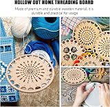 EXCEART Wooden Wire Board for Cross Stitch Thread Organization - Brown view 9