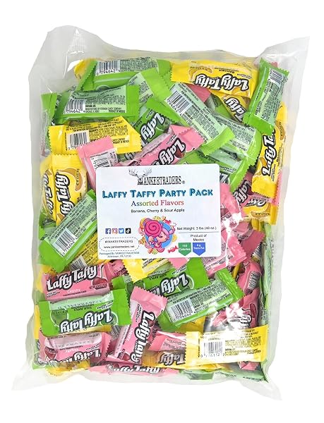 LAFFY TAFFY PARTY PACK, ASSORTED FLAVORS, 3 POUNDS...