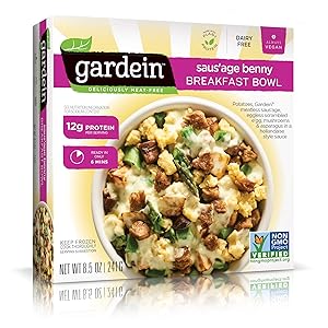 Gardein Plant-Based Saus'age Benny Breakfast Bowl, Vegan, Frozen, 8.5 oz.