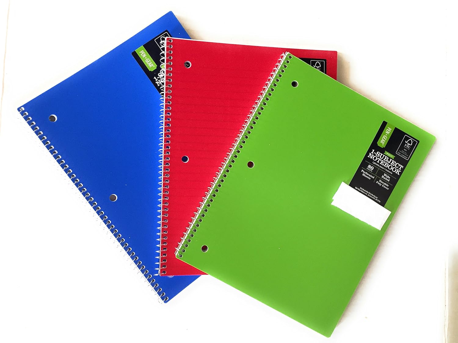 Wide Ruled Pack Of 3 80ct Pen Gear Poly Notebook Office Products Reading Writing Materials Florent Dejardin Fr