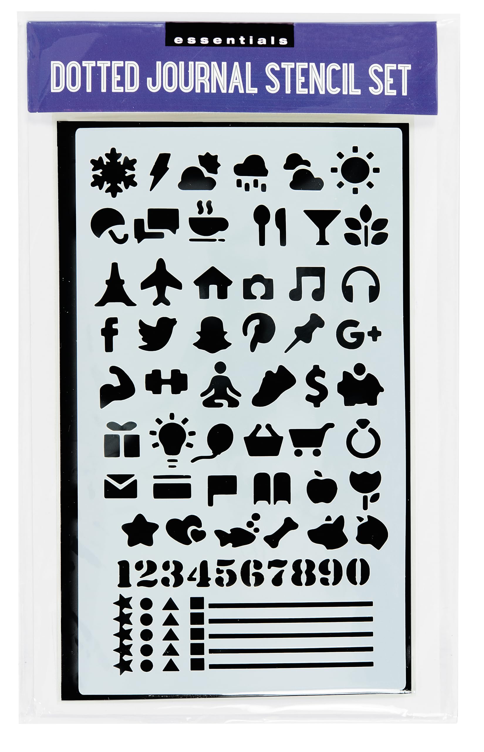 Dotted Journal Stencil Set (Over 300 designs that are great for bullet journaling, planners, and notebooks)