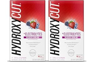 Hydroxycut Drink Mix, Wildberry Blast - 21 Travel-Size Packets, Pack of 2 - Zero Calories, Zero Sugar - For Women & Men