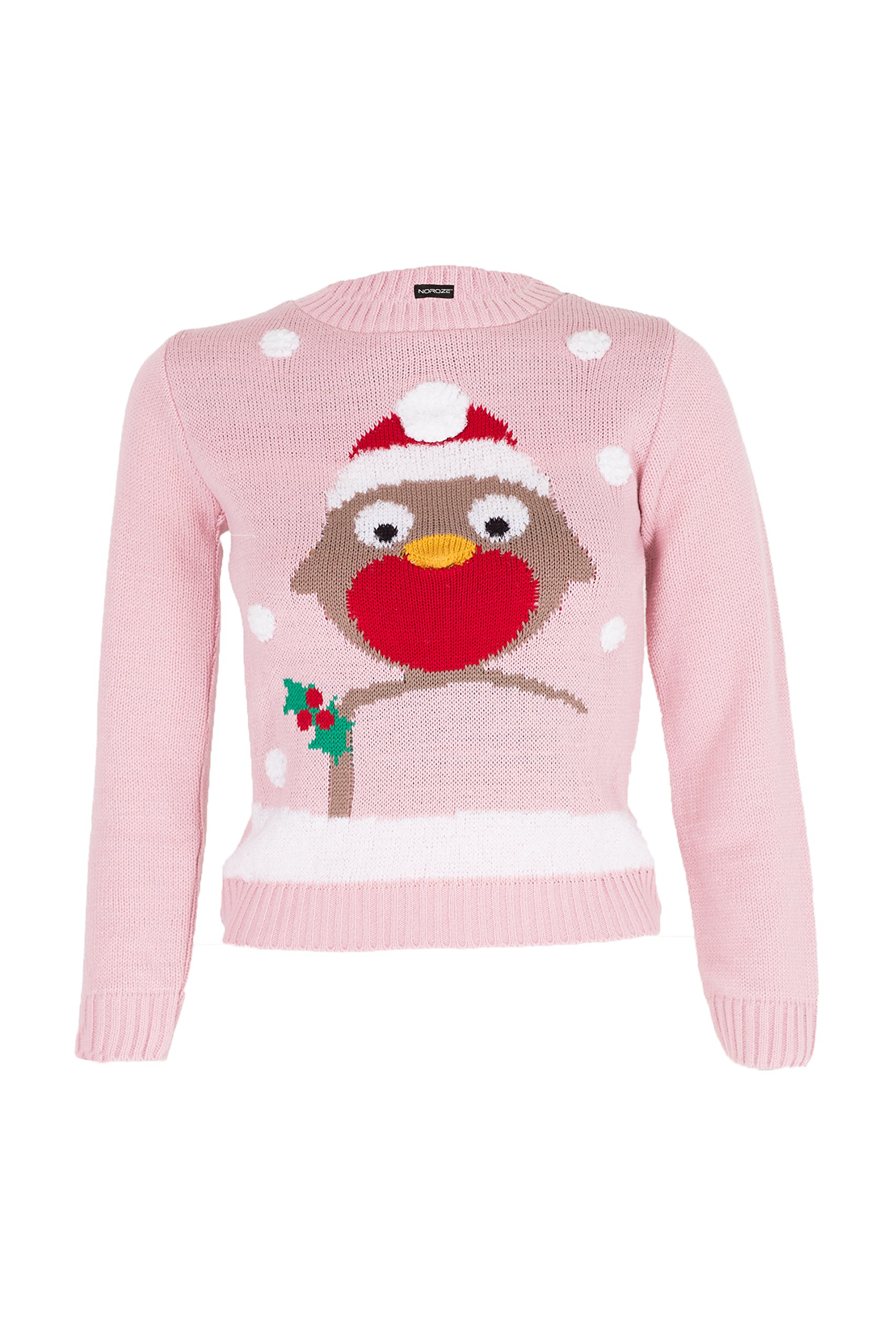 Norozegirls Christmas Jumper 3d Kids Bird Reindeer Retro Pullover