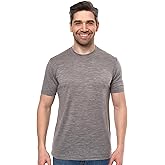 Merino Wool T-Shirt Mens - Short Sleeve Merino Wool Shirts for Men Sport Lightweight Thermal Base Layer Hiking Tshirt