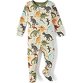 The Children's Place baby-boys And Toddler Fleece Zip-front One Piece Footed Pajama