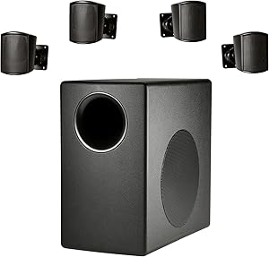 JBL Professional Surface Mount Subwoofer & Mini-Satellite Loudspeaker System, Black (C50PACK), White (JBL C50 Pack)