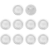 MECCANIXITY Cabochon Brooch, Findings Trays Round Pins, Vintage Setting Brooch Pins for Diy Jewelry Making Craft